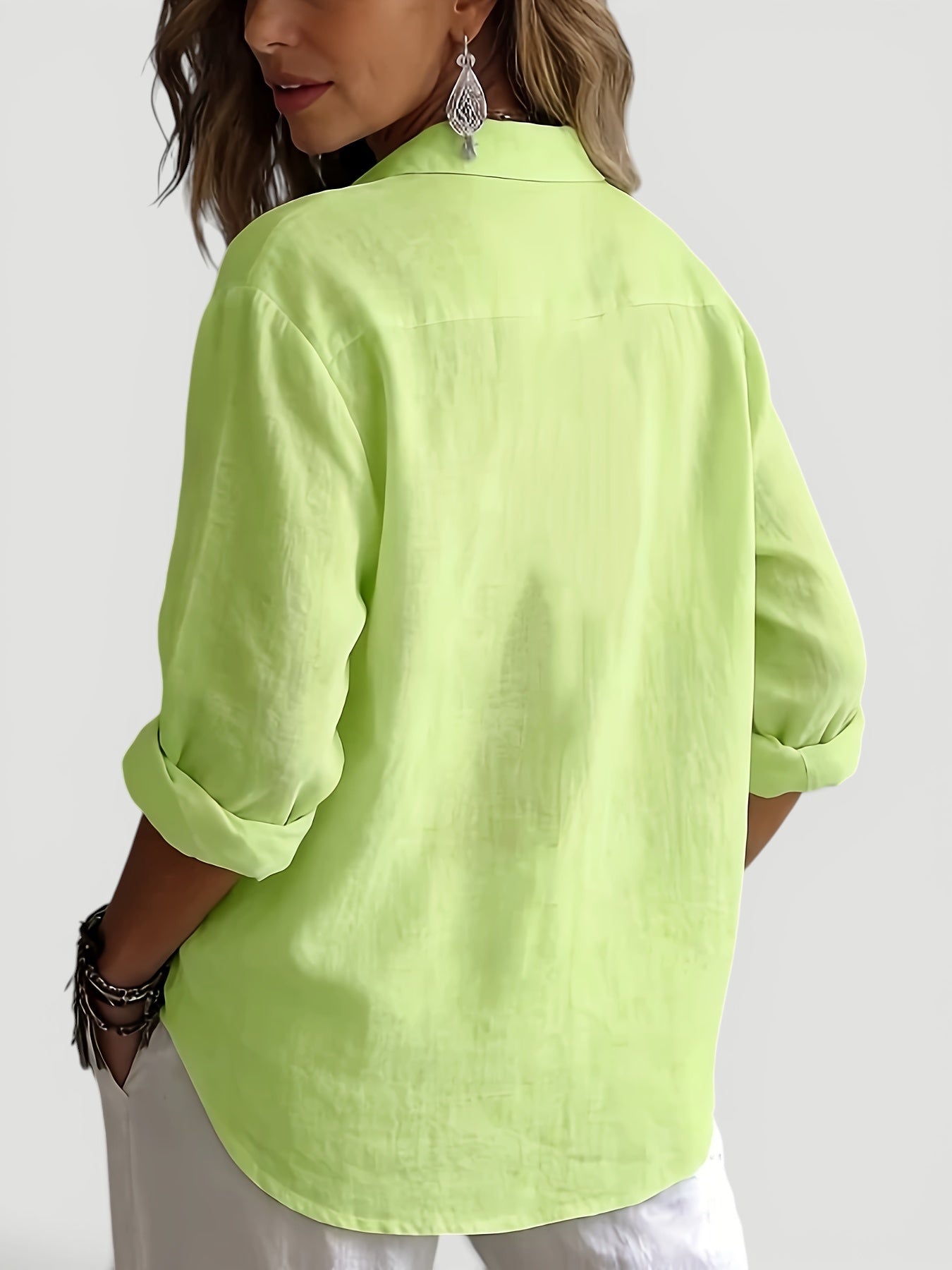 Ellmont London | Women’s Casual Linen Shirt Relaxed Elegant Fit