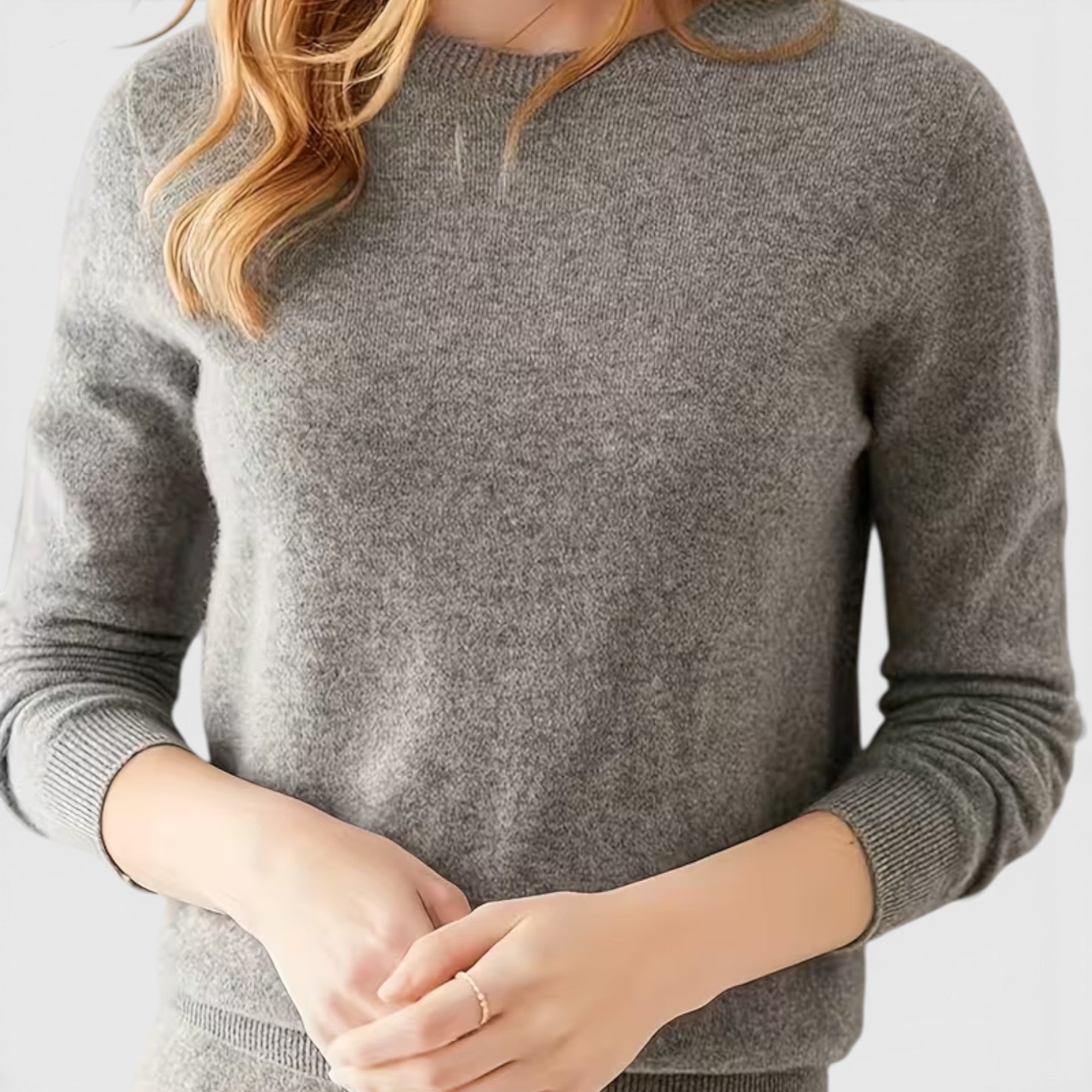 Juno | Women's Crewneck Sweater – Casual Loose Fit Everyday Knit Top
