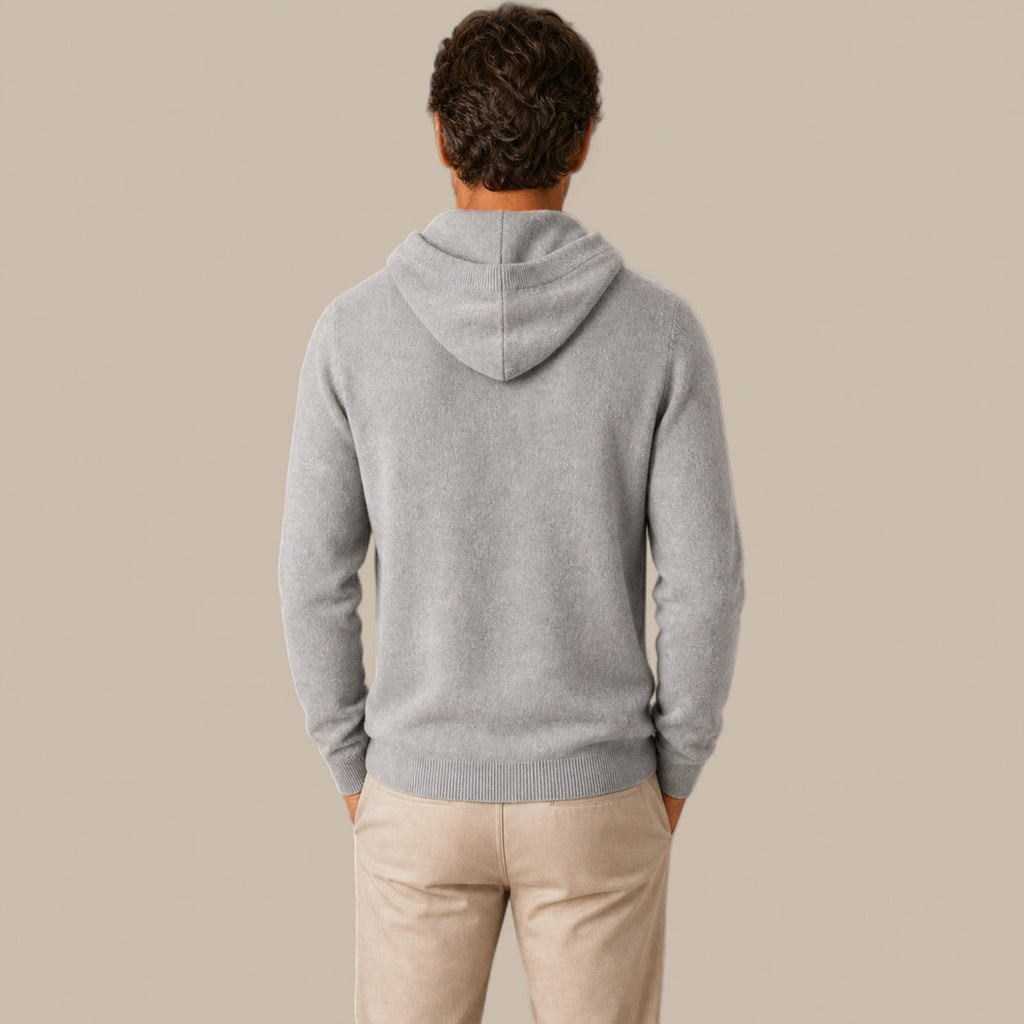 Daniel | Men's Cashmere-Look Hooded Sweater - Knitted Pullover