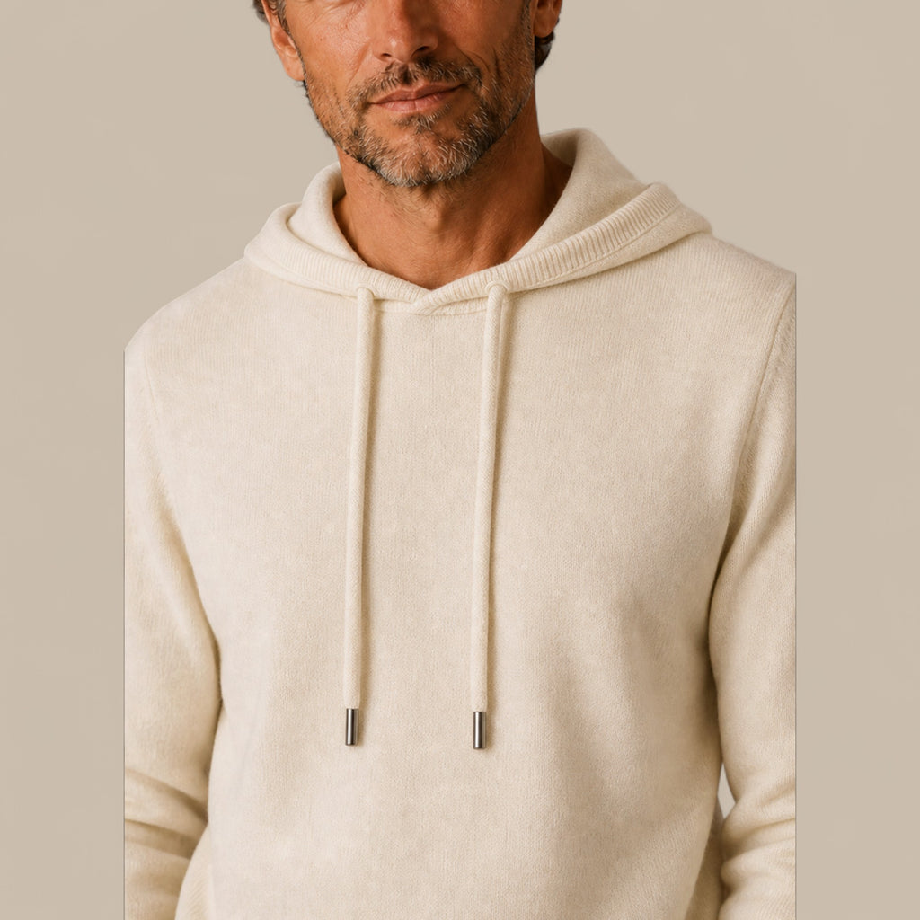 Daniel | Men's Cashmere-Look Hooded Sweater - Knitted Pullover