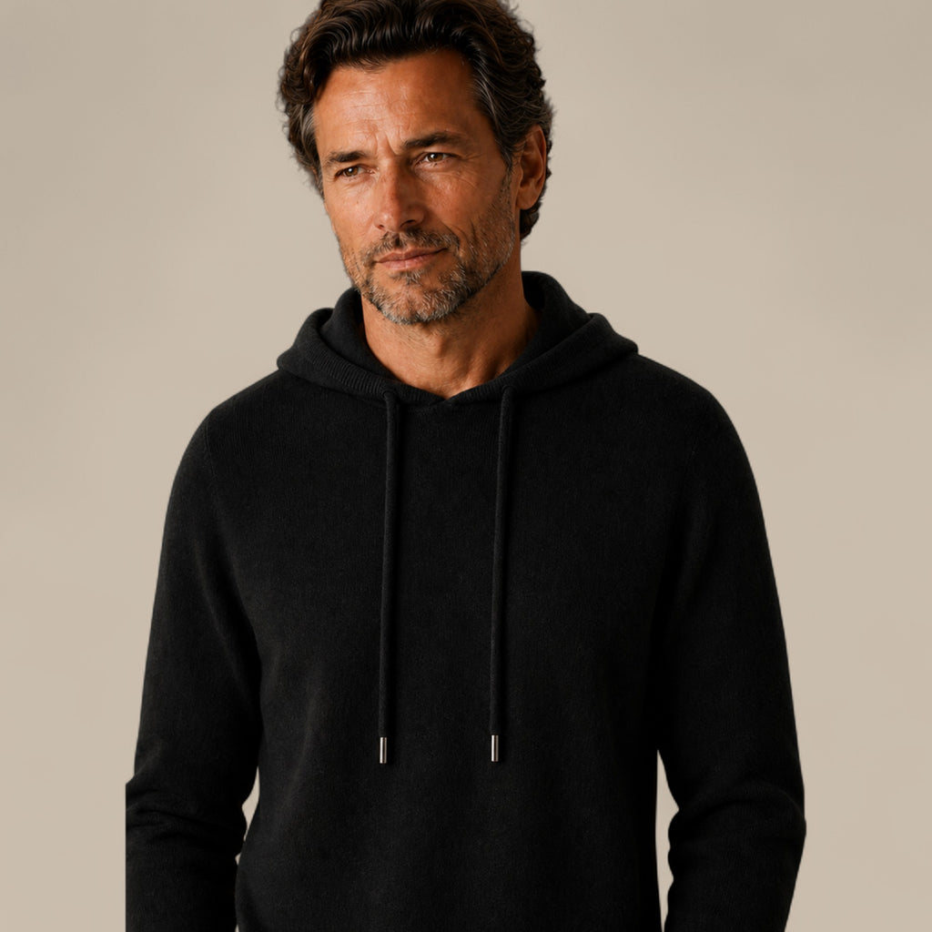 Daniel | Men's Cashmere-Look Hooded Sweater - Knitted Pullover