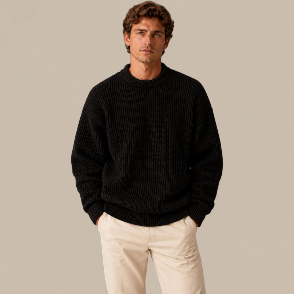 Ethan | Men's Chunky Knit Crewneck Sweater