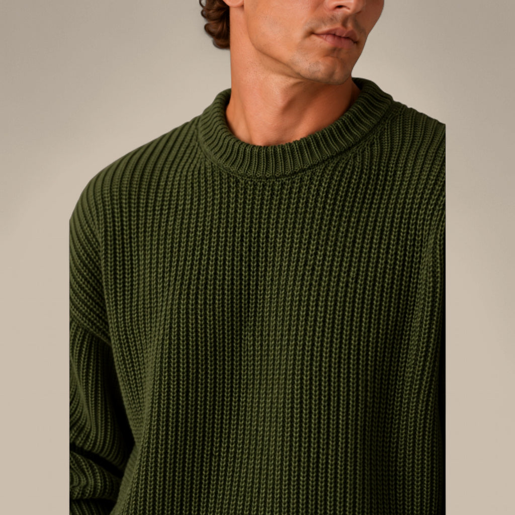 Ethan | Men's Chunky Knit Crewneck Sweater