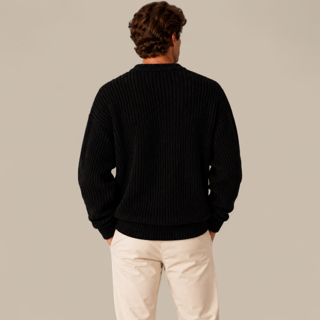 Ethan | Men's Chunky Knit Crewneck Sweater