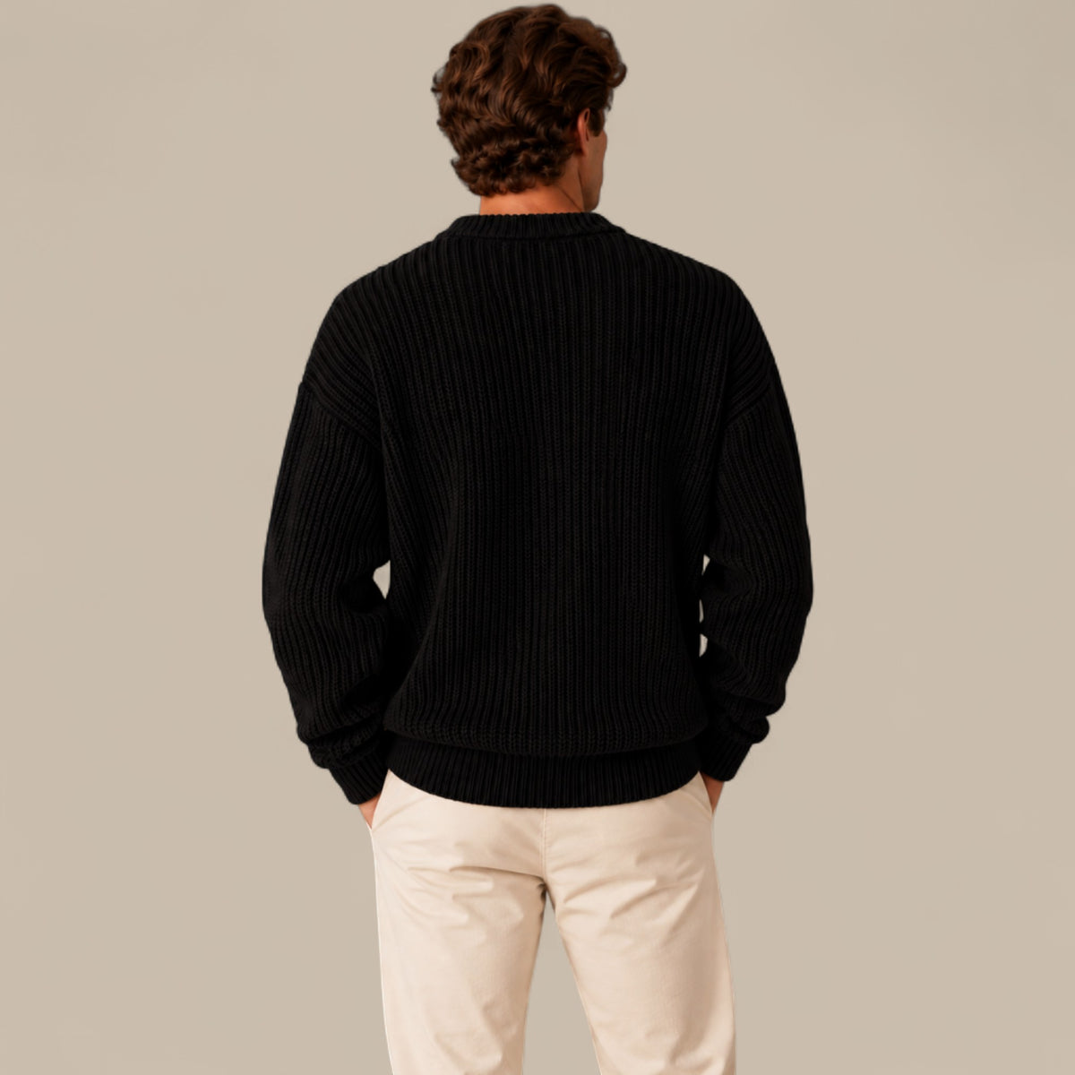 Ethan | Men's Chunky Knit Crewneck Sweater