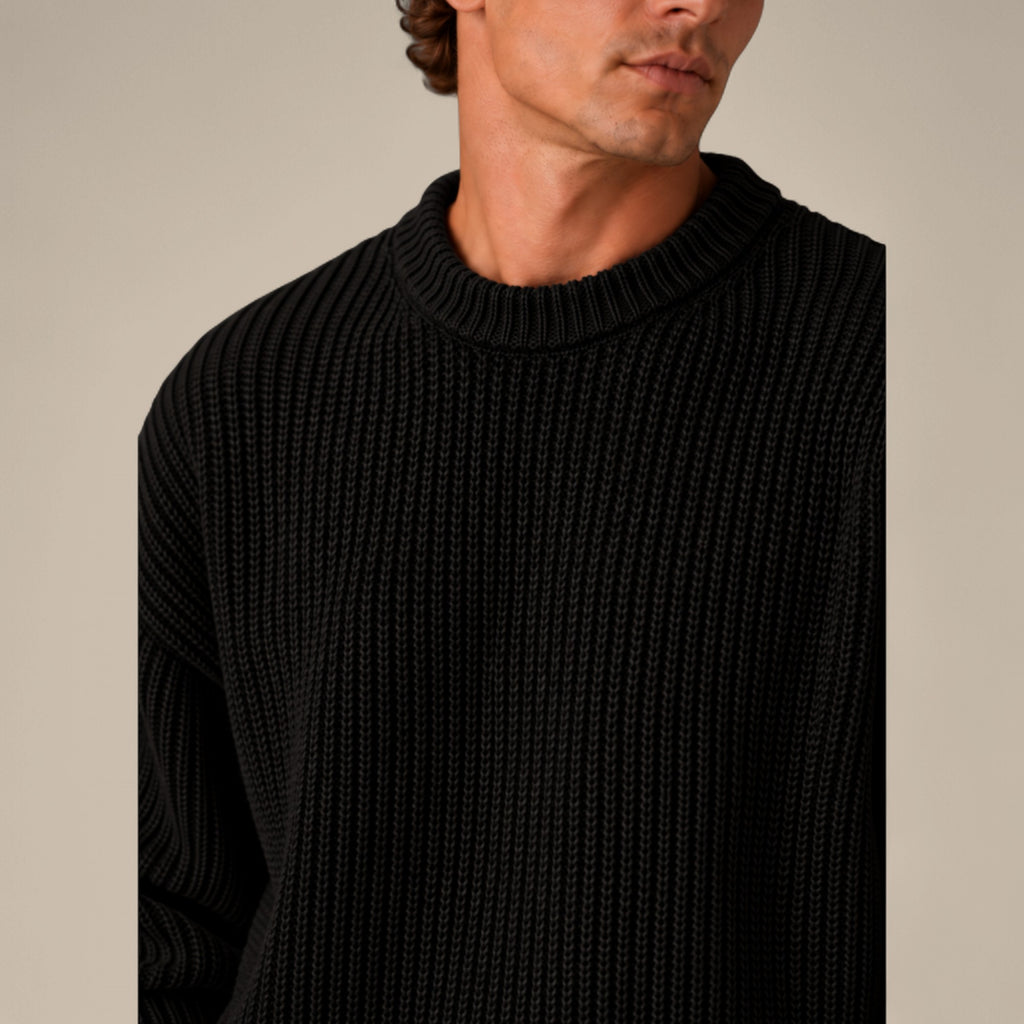 Ethan | Men's Chunky Knit Crewneck Sweater