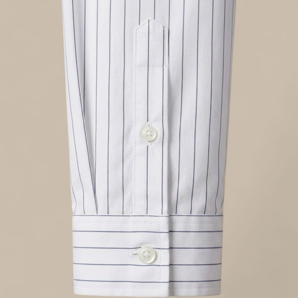 Sebastian | Men's Cotton Striped Shirt – Classic Button-Up