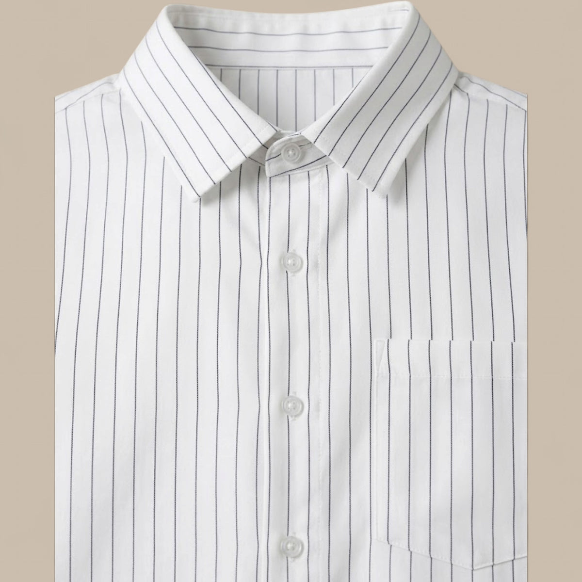 Sebastian | Men's Cotton Striped Shirt – Classic Button-Up
