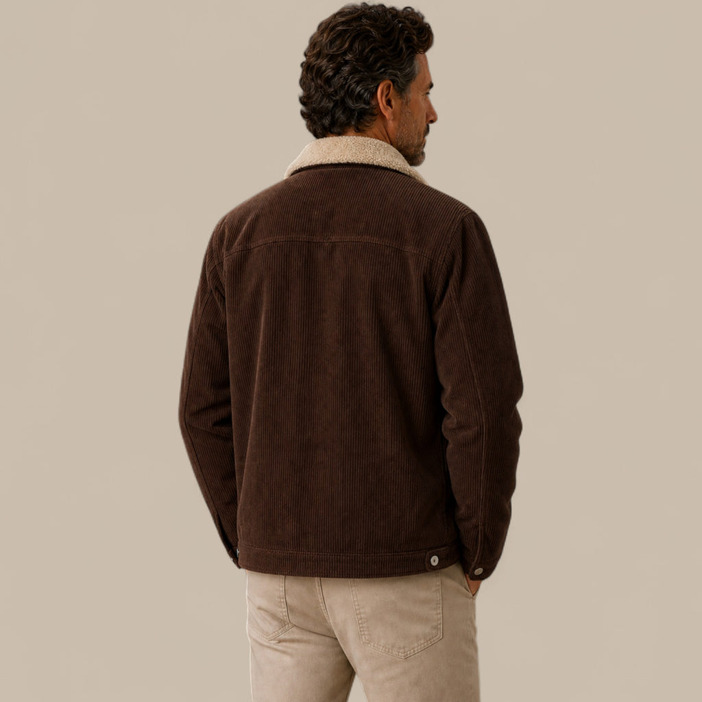 Isaac | Men's Corduroy Sherpa Lined Winter Jacket