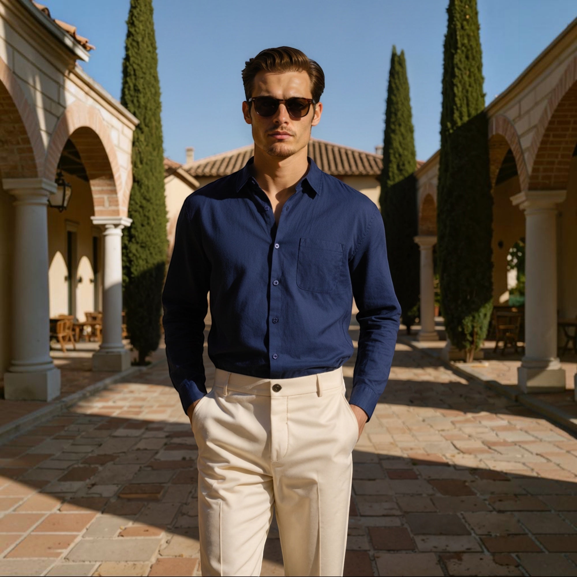 Ellmont London | Men's Breathable Linen Shirt Everyday Comfort