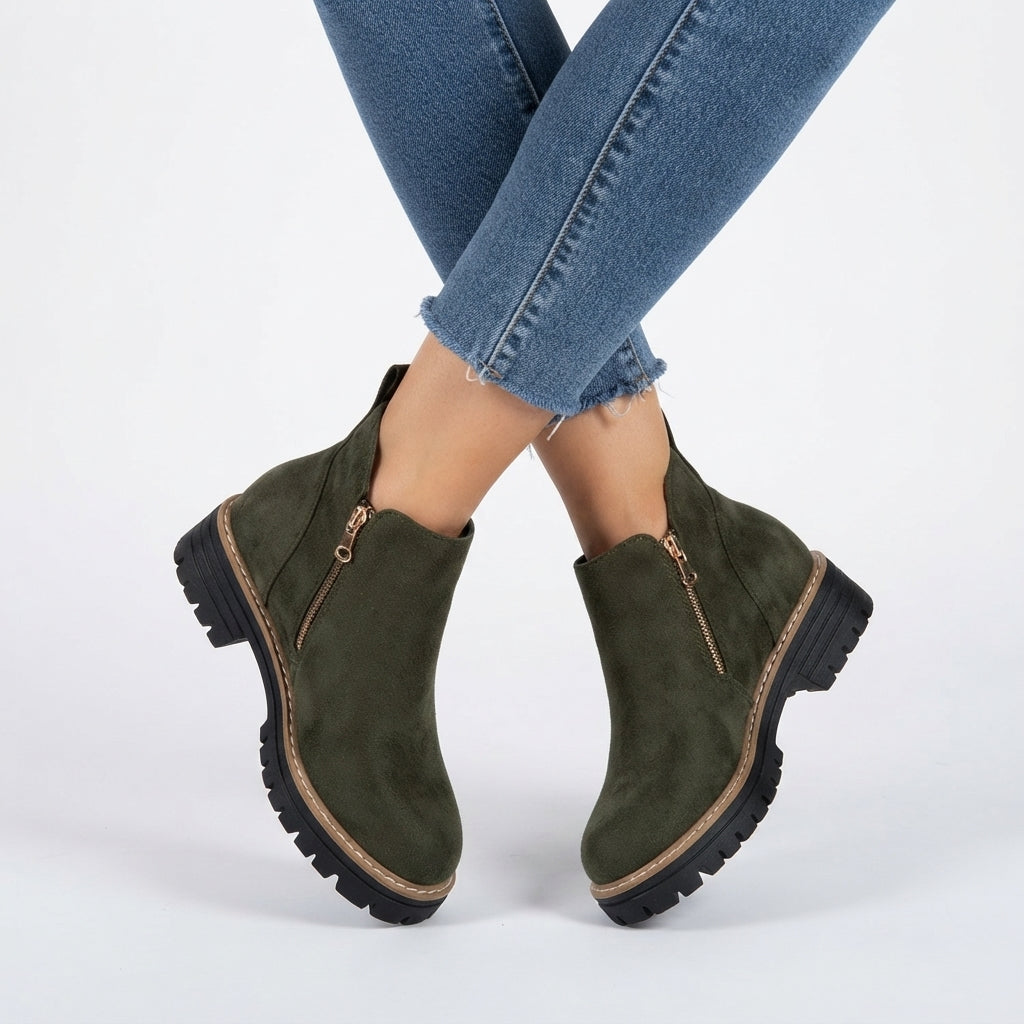 Women's Black Heeled Ankle Boots