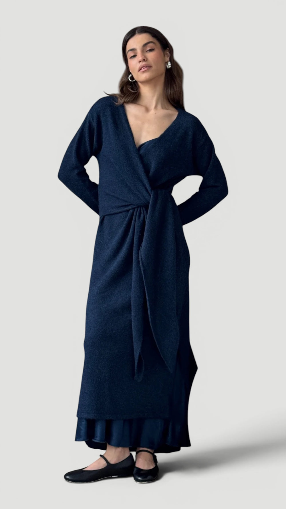 Ellmont London | Women’s Knit Dress Elegant Adjustable Waist Fit