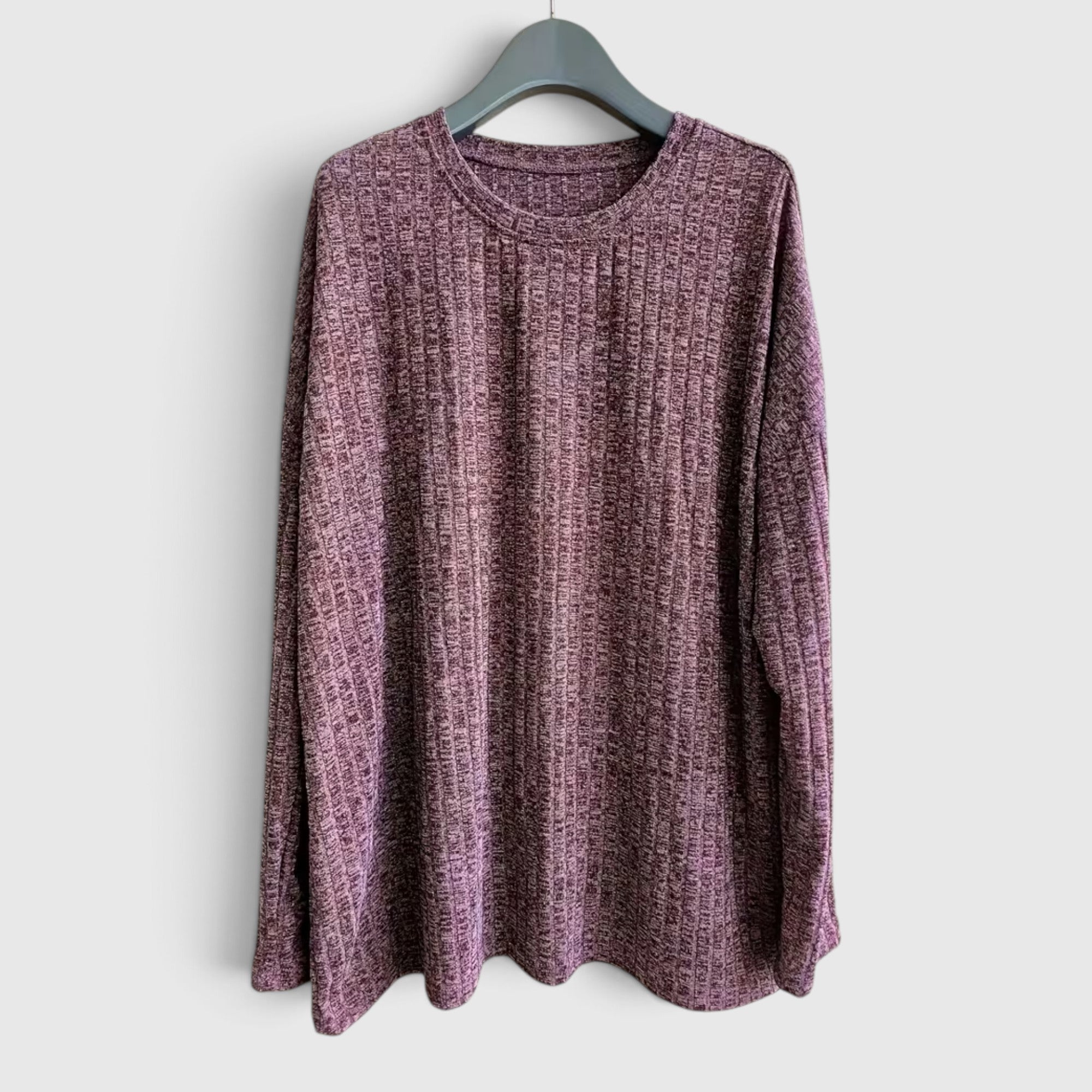 Lola | Women's Plus Size Crewneck Sweater – Relaxed Fit Long Sleeve Casual Top