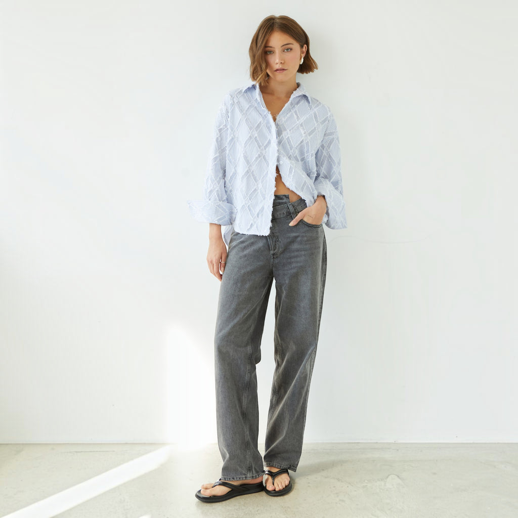 Ellmont London | Women's Boyfriend Fit Button-Down Summer Cotton Shirt