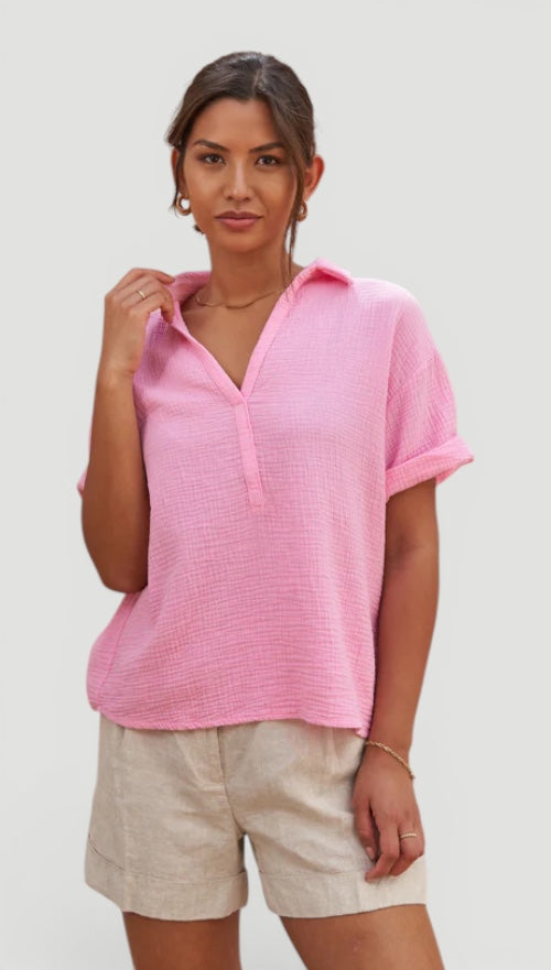 Ellmont London | Women’s Easy Care Cotton Care Cotton Summer Blouse