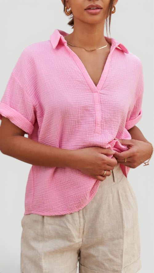 Ellmont London | Women’s Easy Care Cotton Care Cotton Summer Blouse