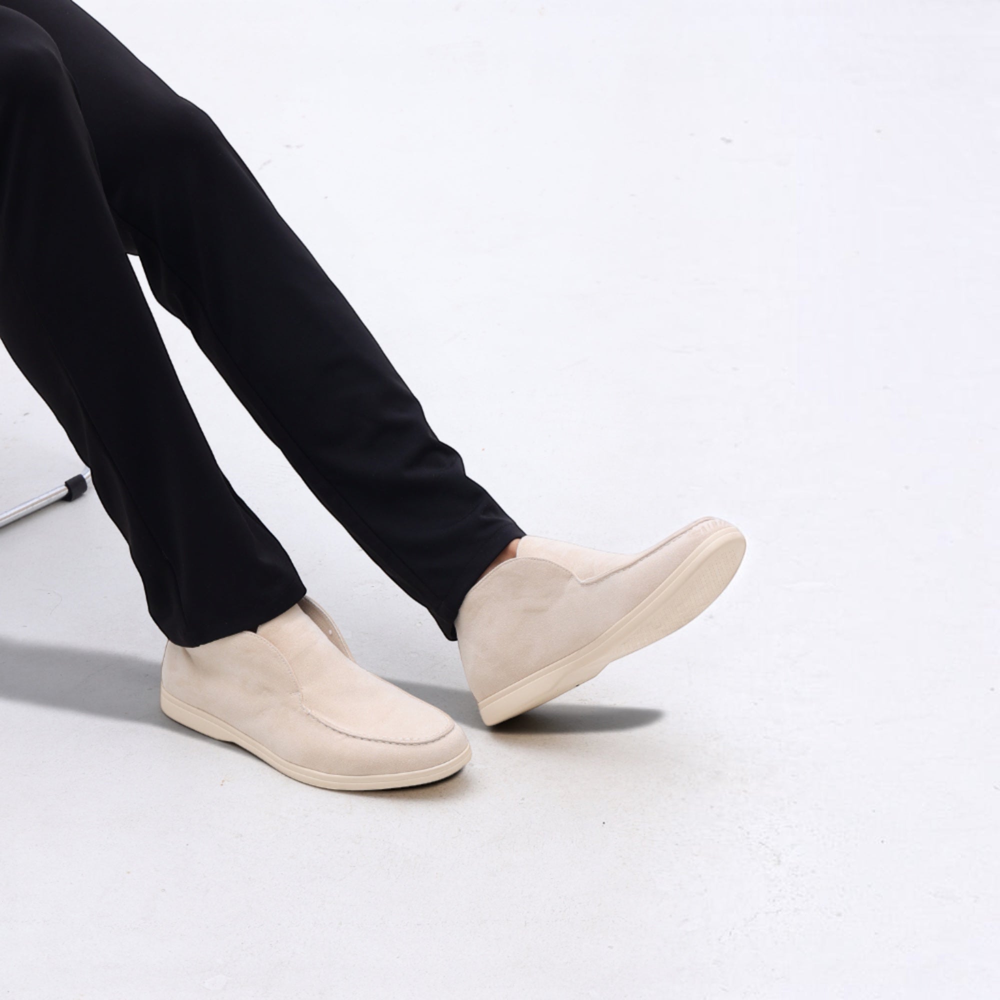 Ellmont London | Men's Classic High Suede Dress Loafers