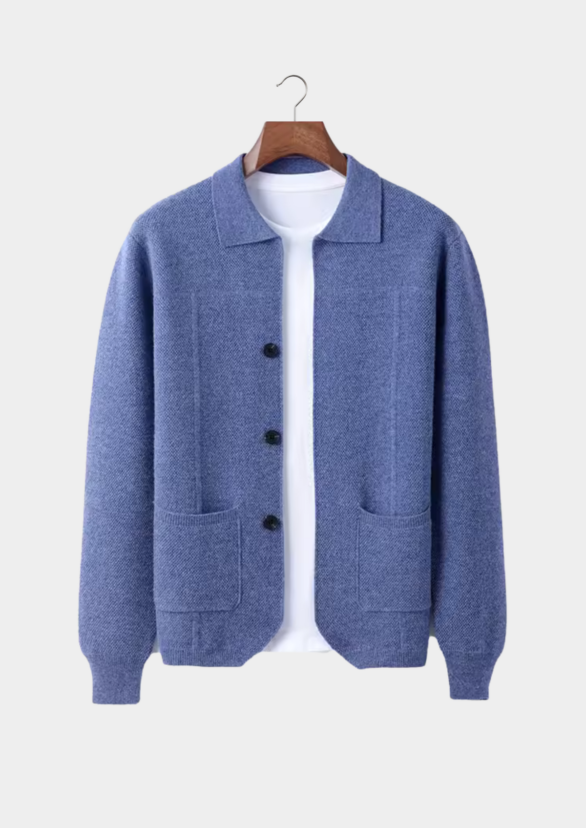 Extra-Fine Merino Wool Button Overshirt