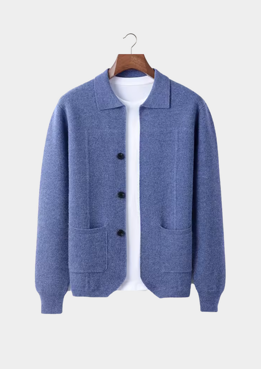 Extra-Fine Merino Wool Button Overshirt