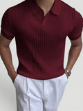 Ellmont London | Men’s Timeless Regular Fit Knit Breathable Polo Shirt