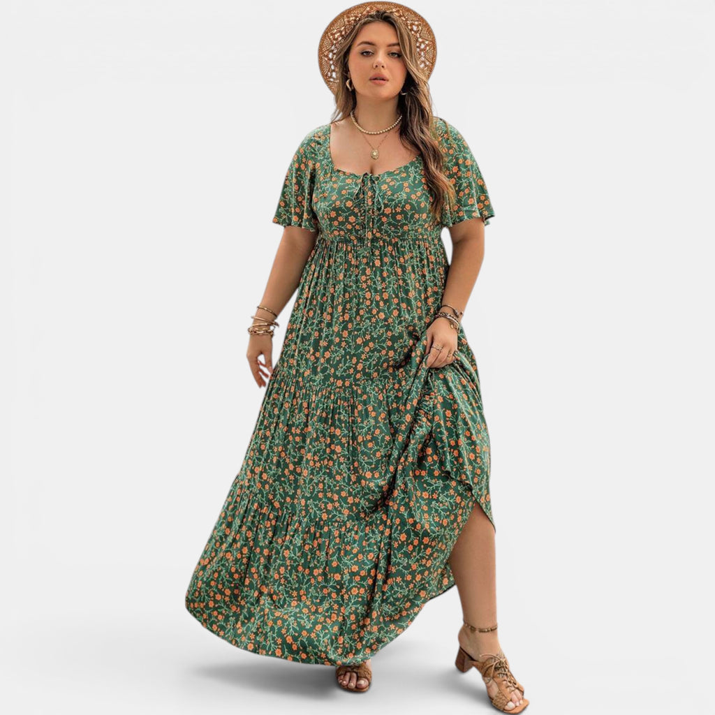 Ellmont London | Women's Floral Maxi Boho Dress for Summer Days