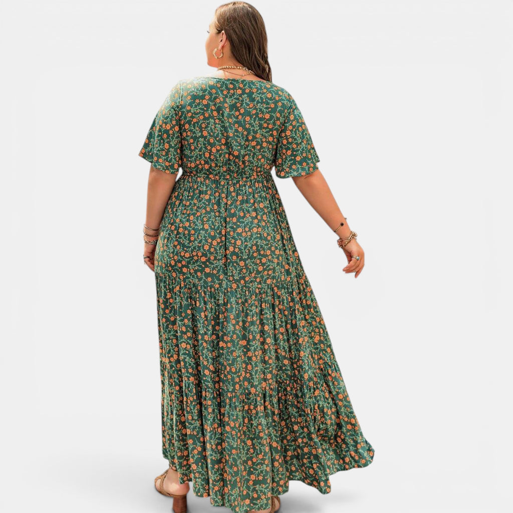 Ellmont London | Women's Floral Maxi Boho Dress for Summer Days