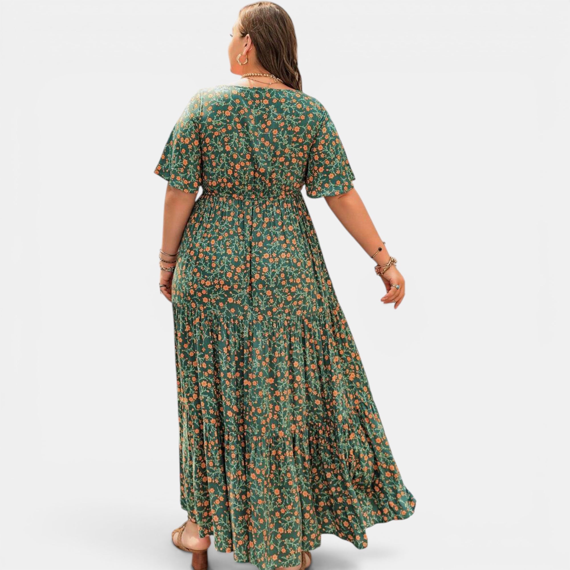 Ellmont London | Women's Floral Maxi Boho Dress for Summer Days