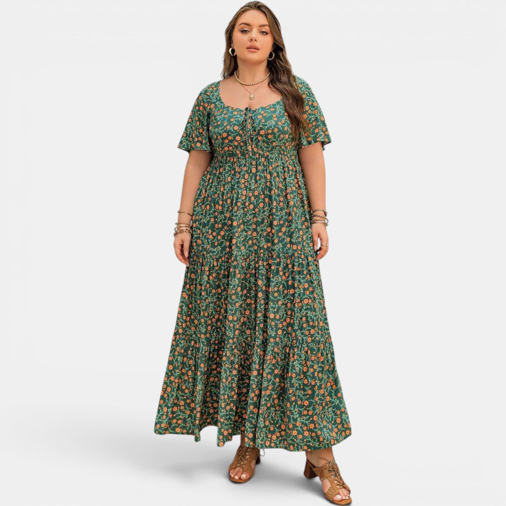 Ellmont London | Women's Floral Maxi Boho Dress for Summer Days