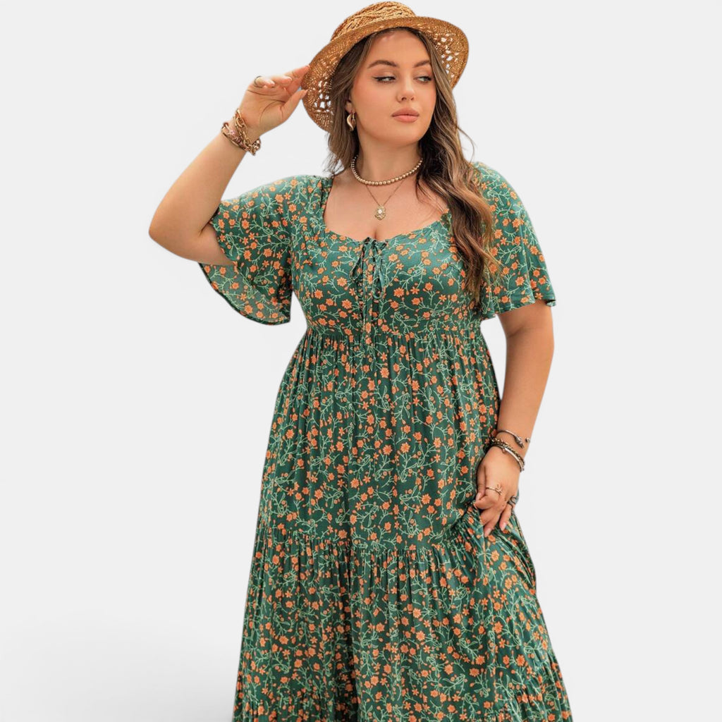 Ellmont London | Women's Floral Maxi Boho Dress for Summer Days