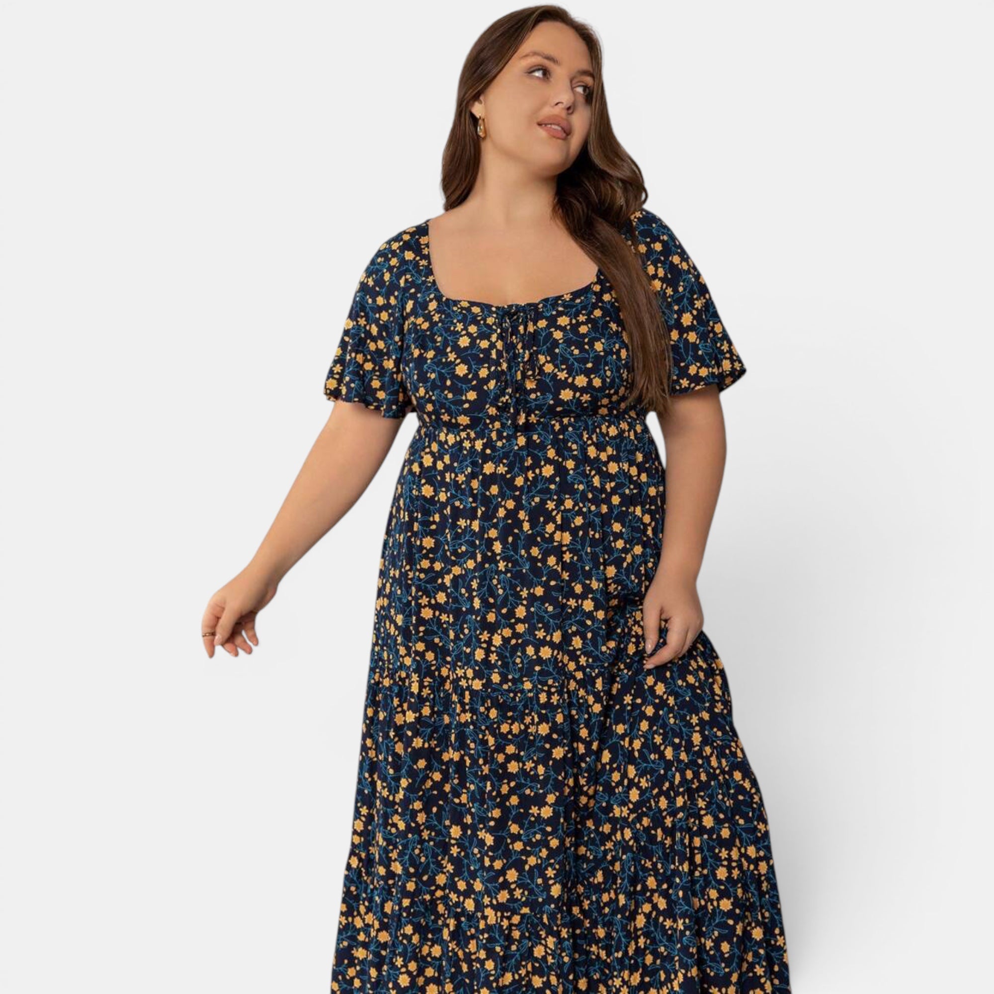Ellmont London | Women's Floral Maxi Boho Dress for Summer Days