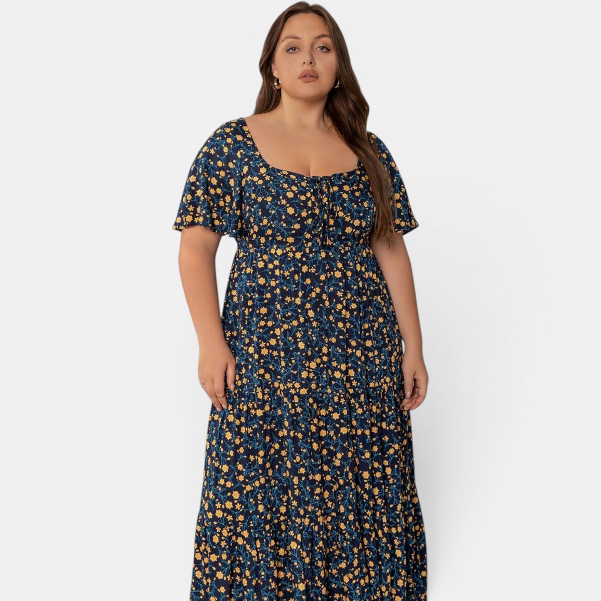 Ellmont London | Women's Floral Maxi Boho Dress for Summer Days