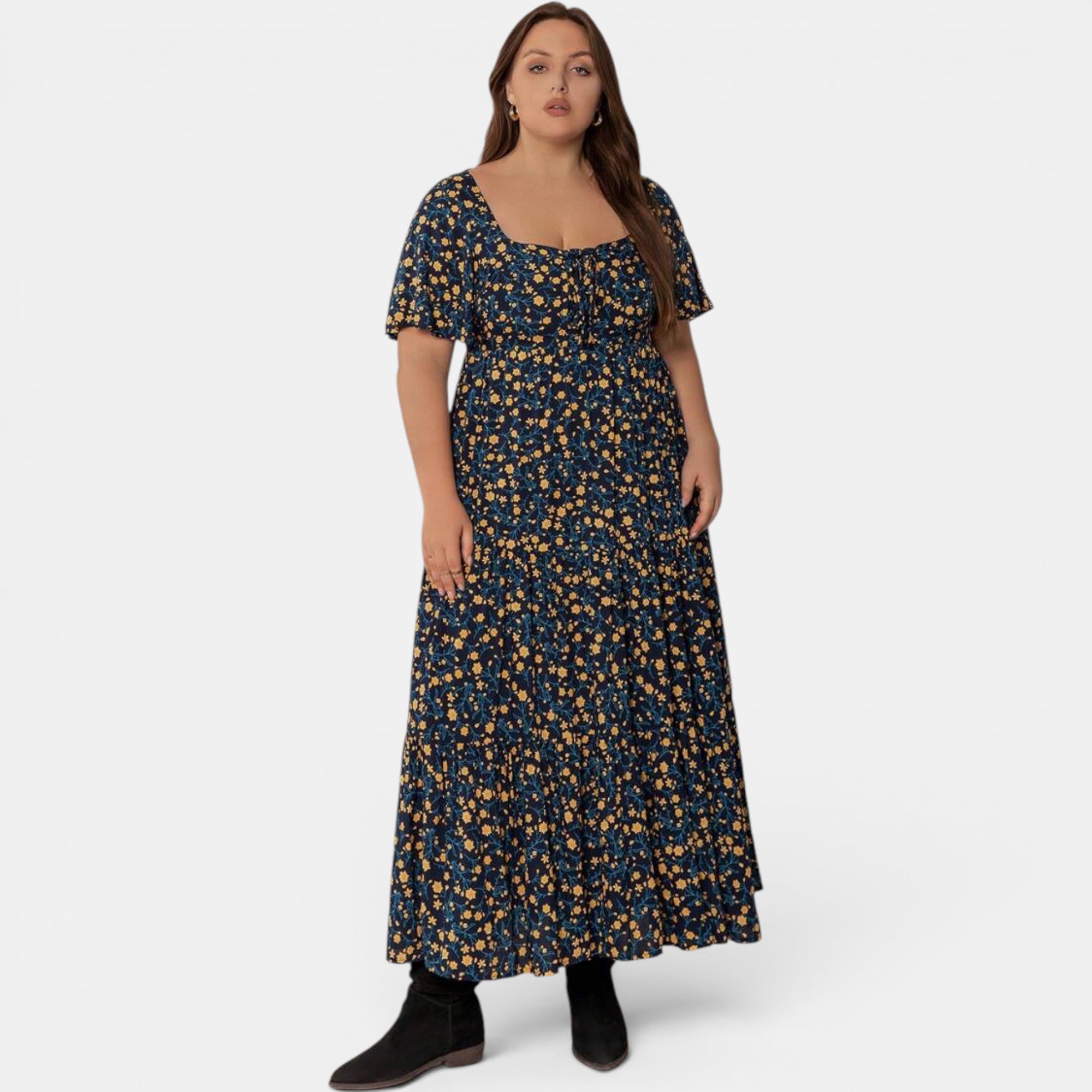 Ellmont London | Women's Floral Maxi Boho Dress for Summer Days