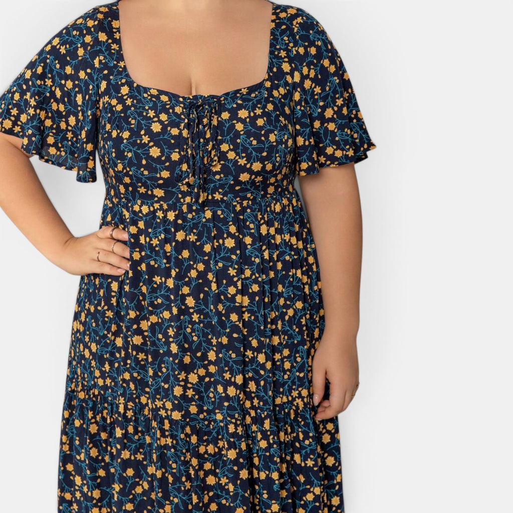 Ellmont London | Women's Floral Maxi Boho Dress for Summer Days