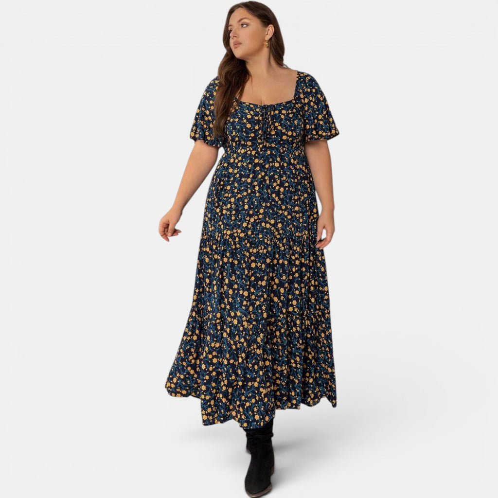Ellmont London | Women's Floral Maxi Boho Dress for Summer Days