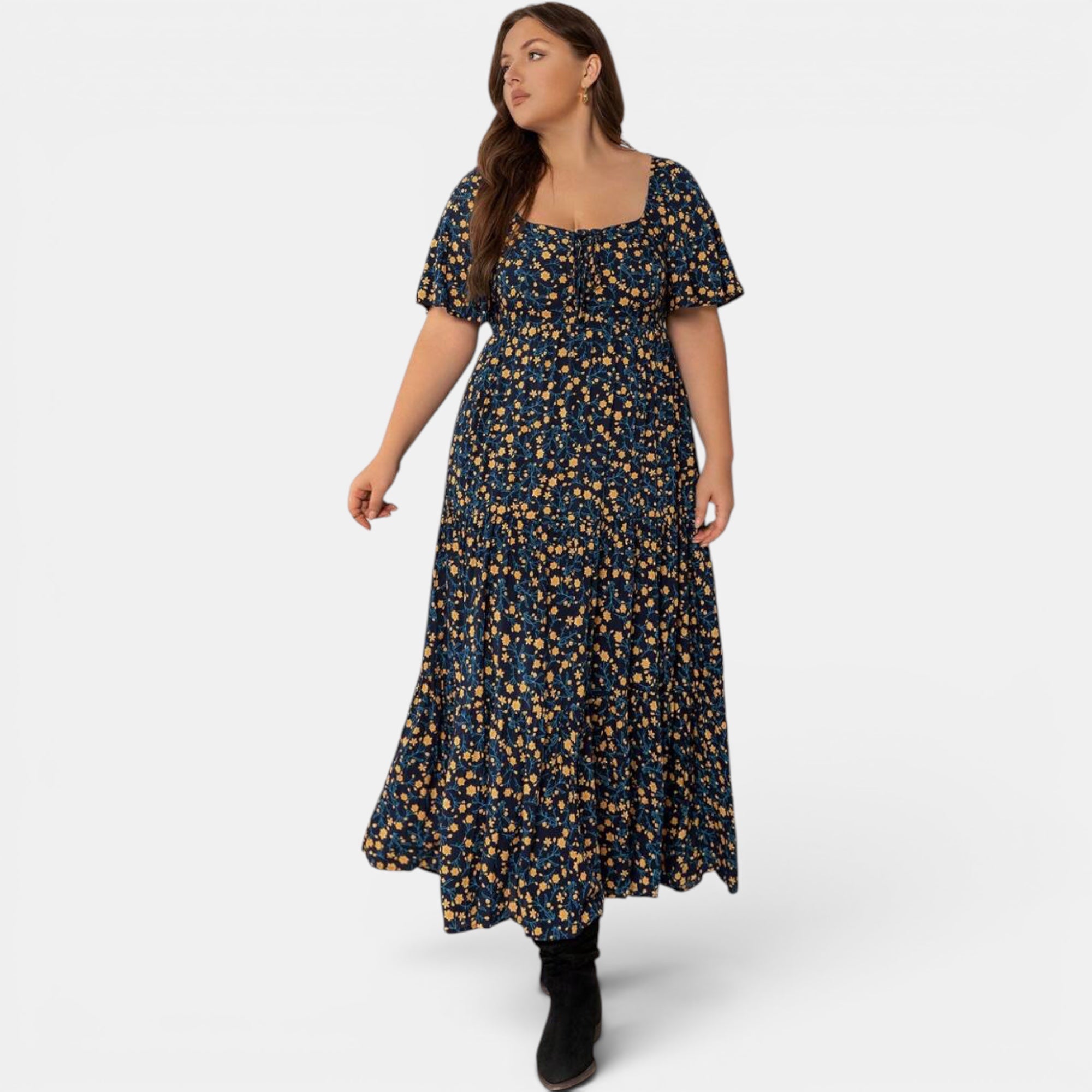 Ellmont London | Women's Floral Maxi Boho Dress for Summer Days
