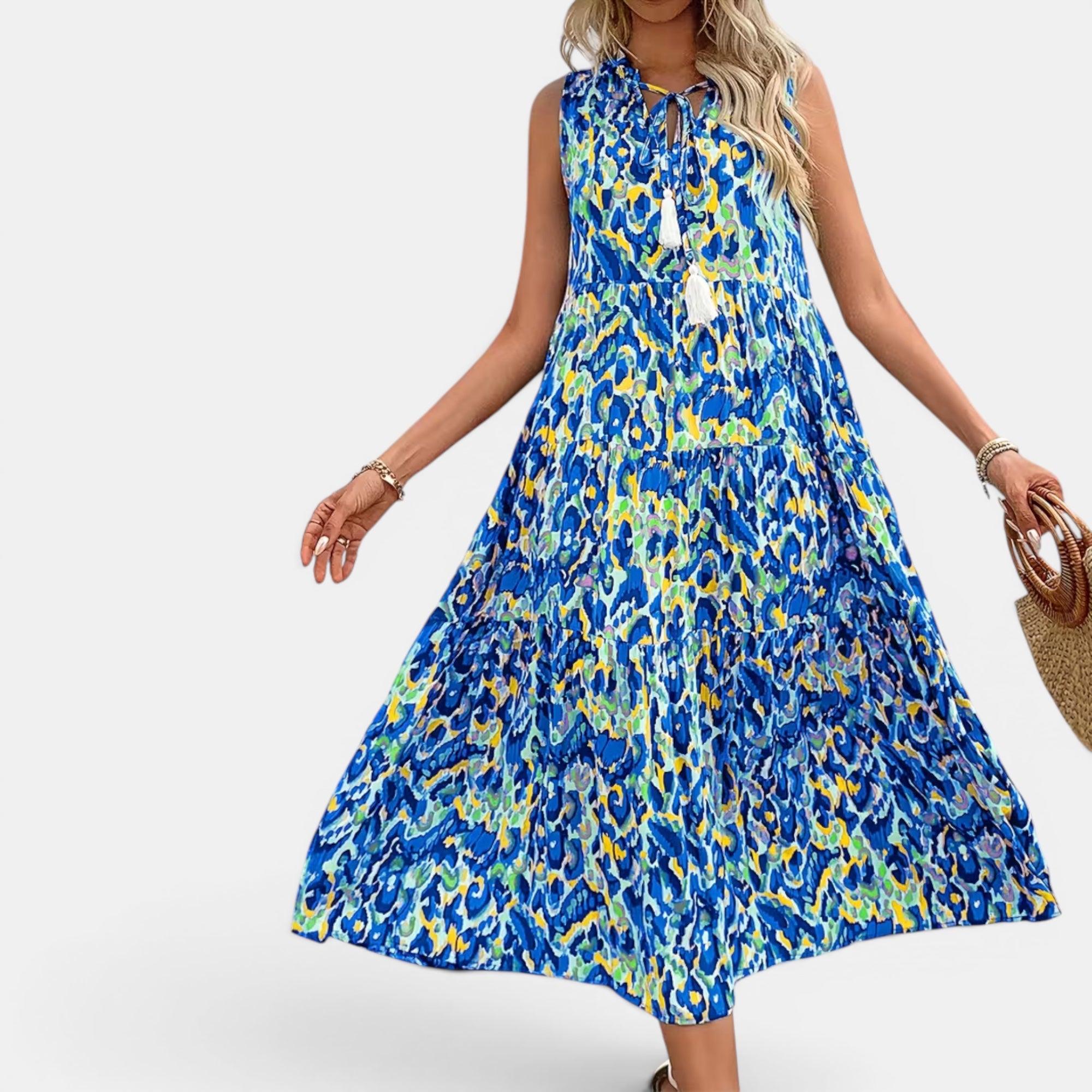 Ellmont London | Women's Lightweight Sleeveless Boho Dress for Summer