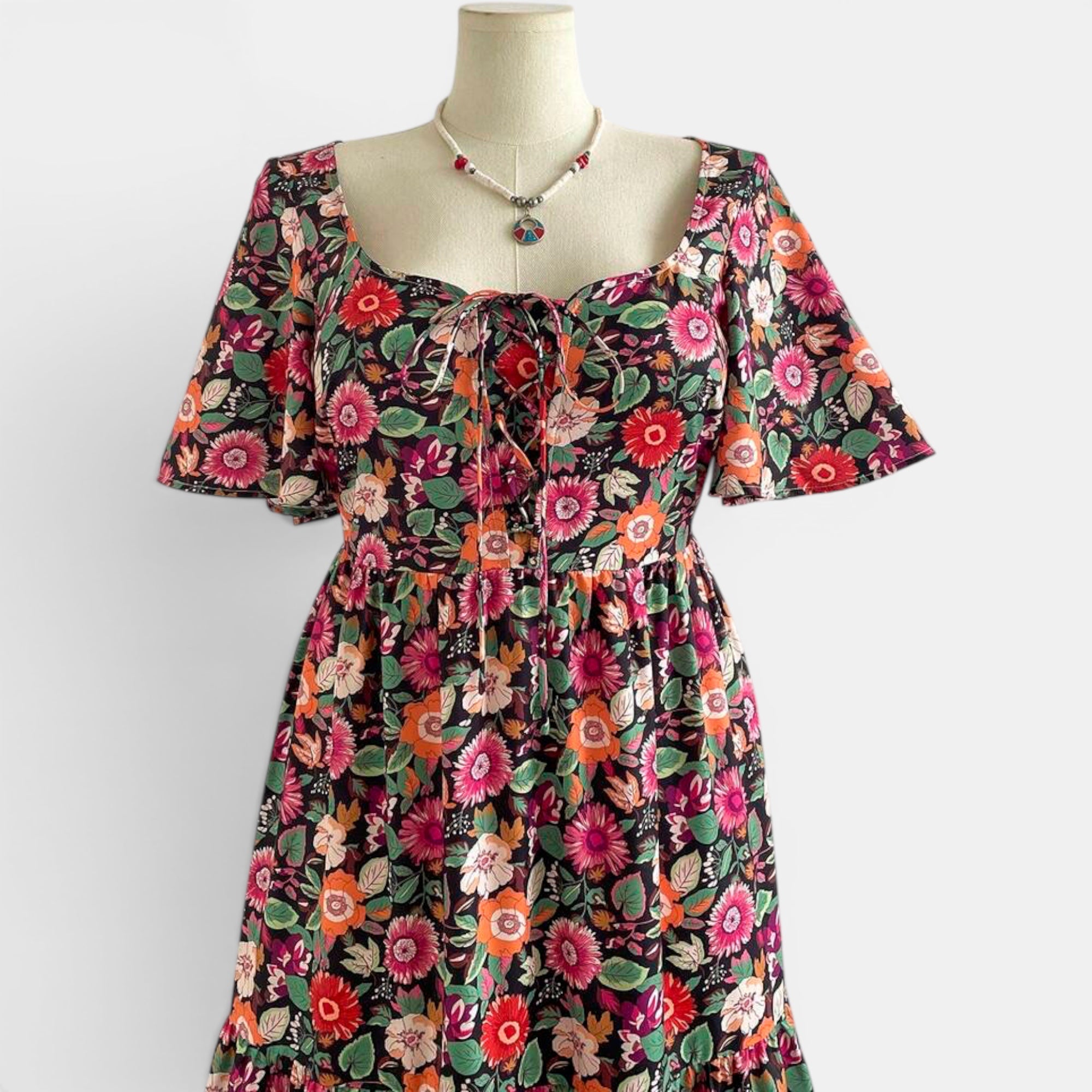 Ellmont London | Women's Floral Maxi Boho Dress for Summer Days