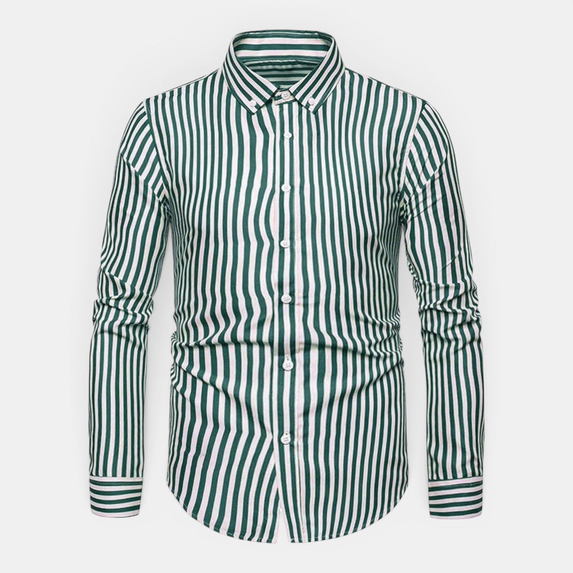 Ellmont London | Men's Summer Top Everyday Striped Button Down Shirt
