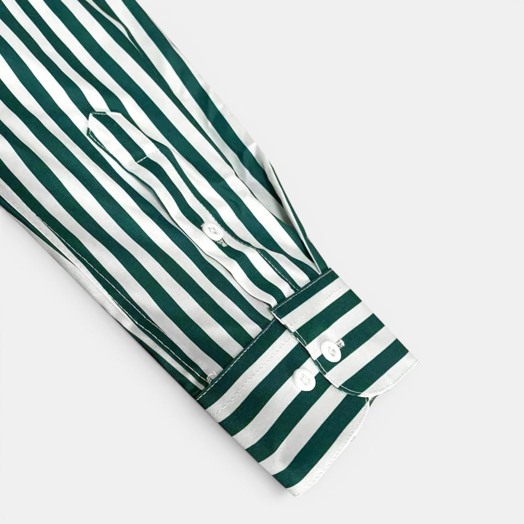 Ellmont London | Men's Summer Top Everyday Striped Button Down Shirt
