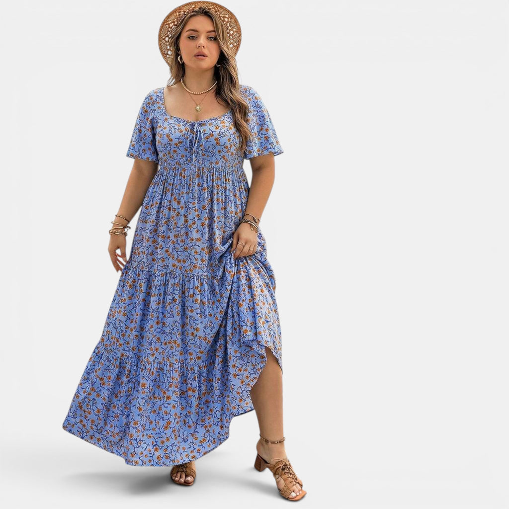 Ellmont London | Women's Floral Maxi Boho Dress for Summer Days