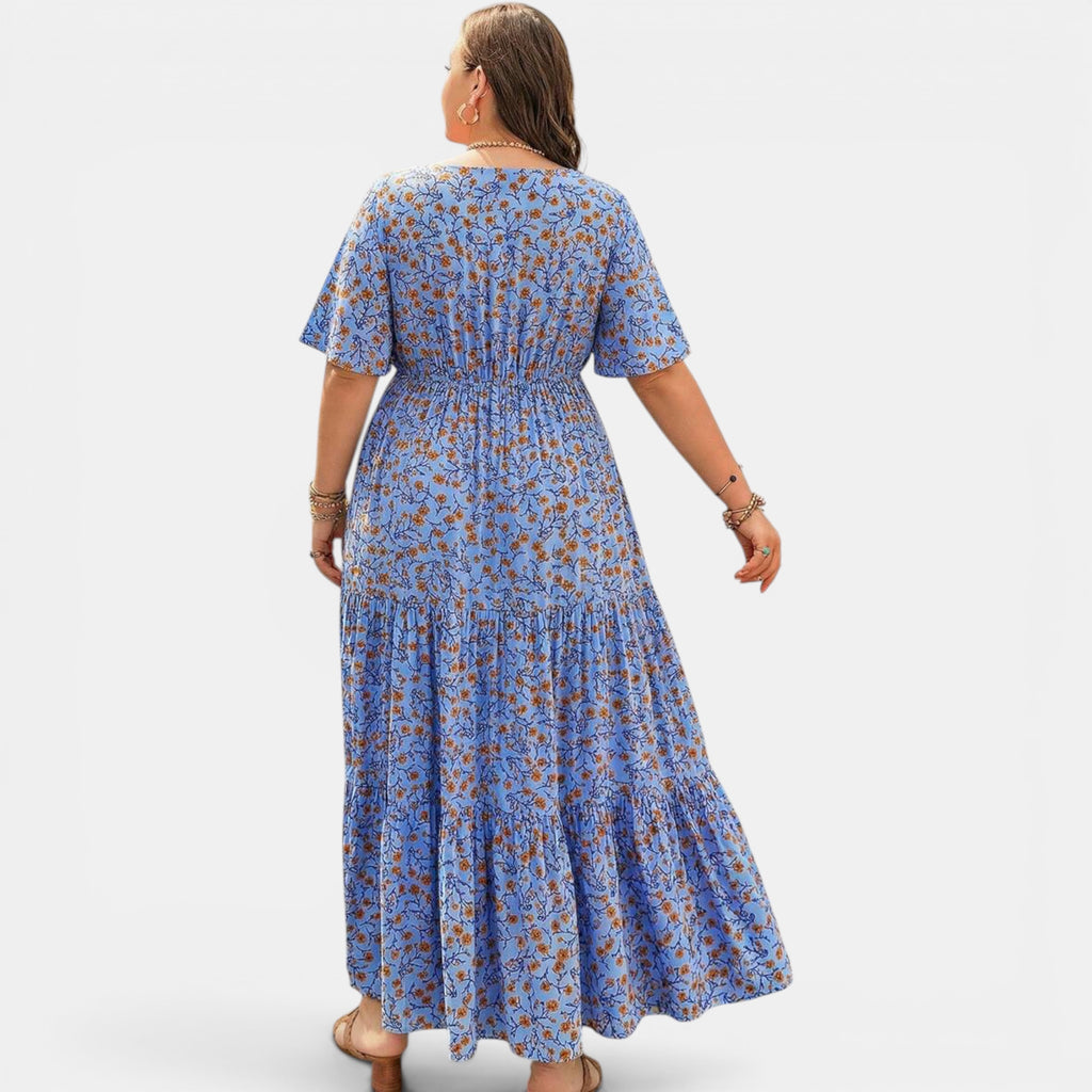 Ellmont London | Women's Floral Maxi Boho Dress for Summer Days