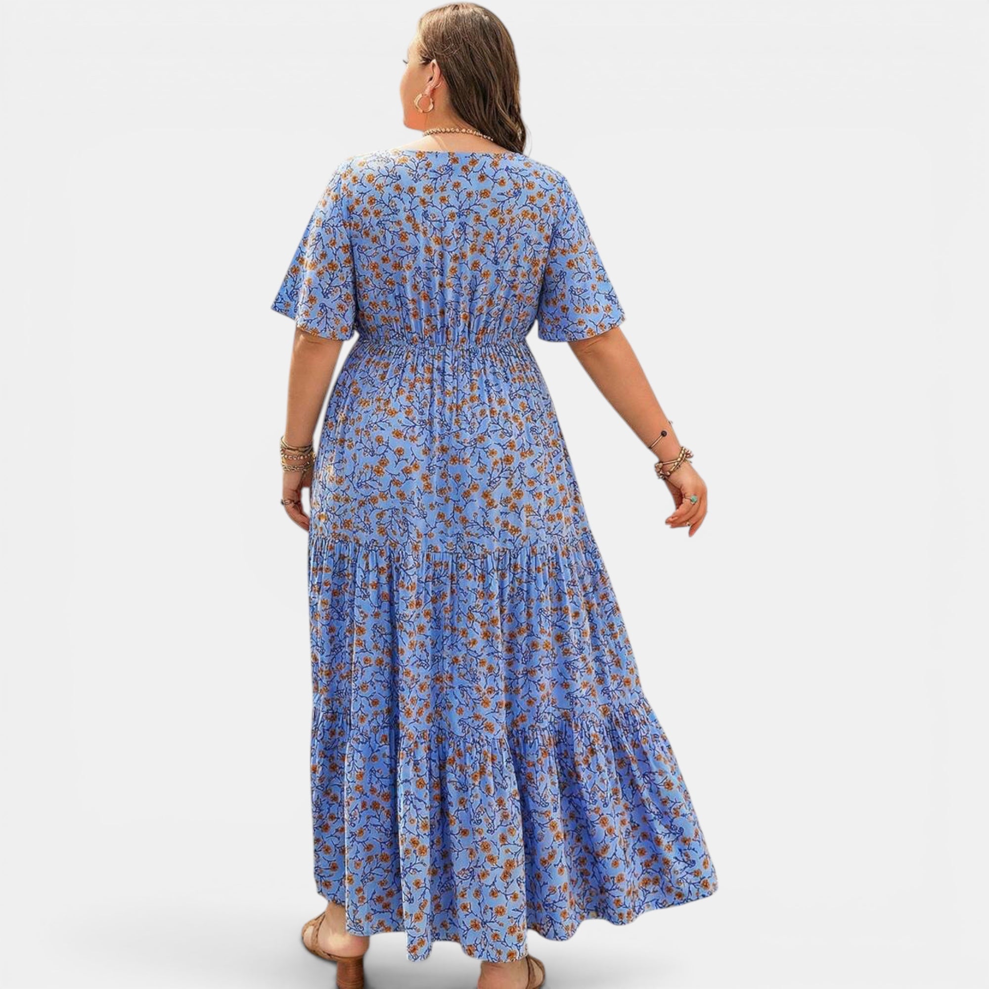 Ellmont London | Women's Floral Maxi Boho Dress for Summer Days