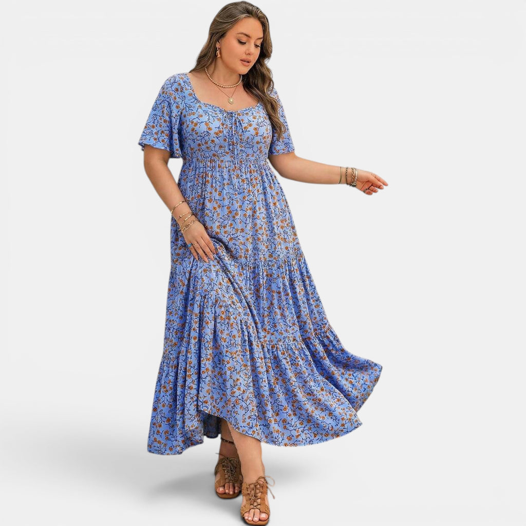 Ellmont London | Women's Floral Maxi Boho Dress for Summer Days