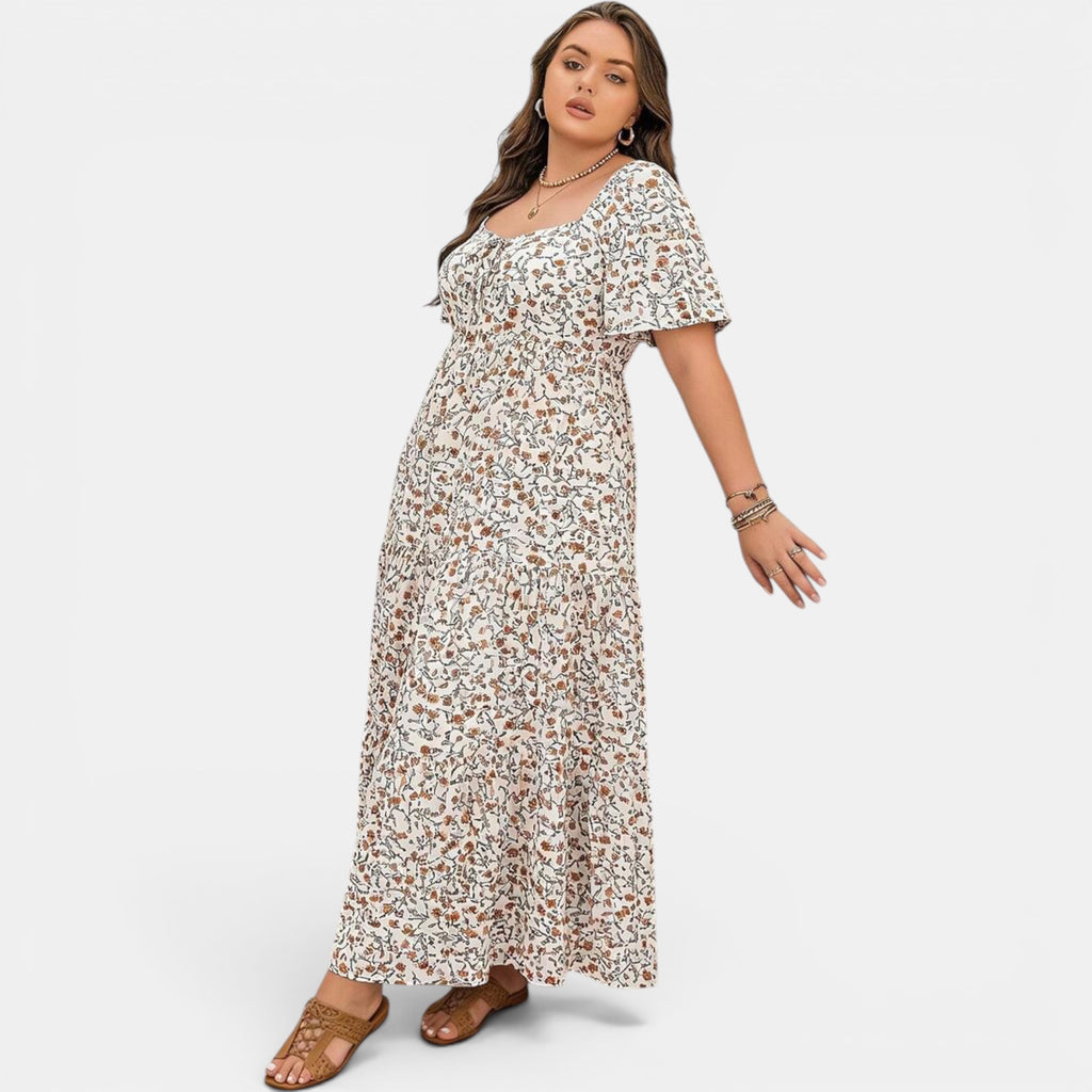 Ellmont London | Women's Floral Maxi Boho Dress for Summer Days