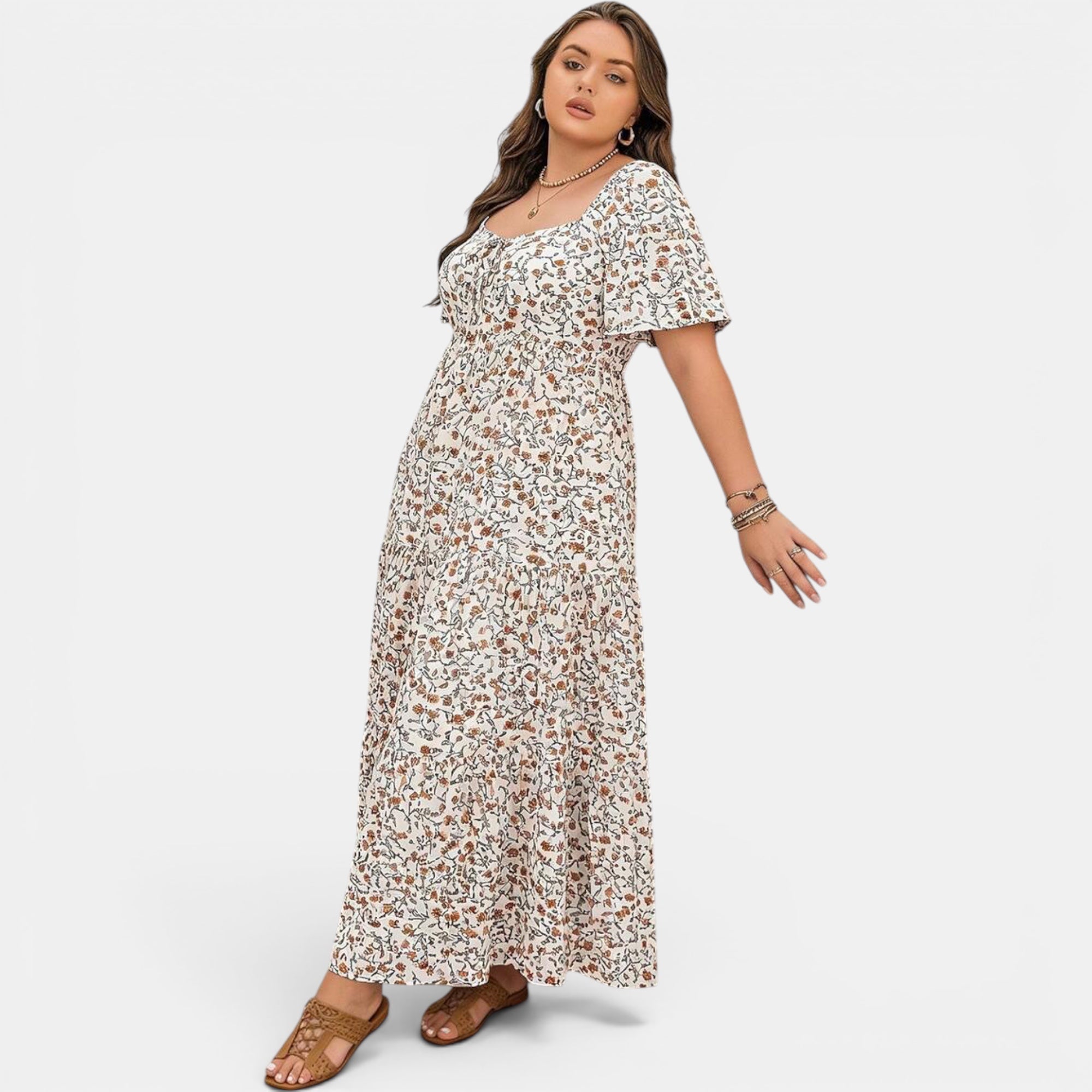 Ellmont London | Women's Floral Maxi Boho Dress for Summer Days