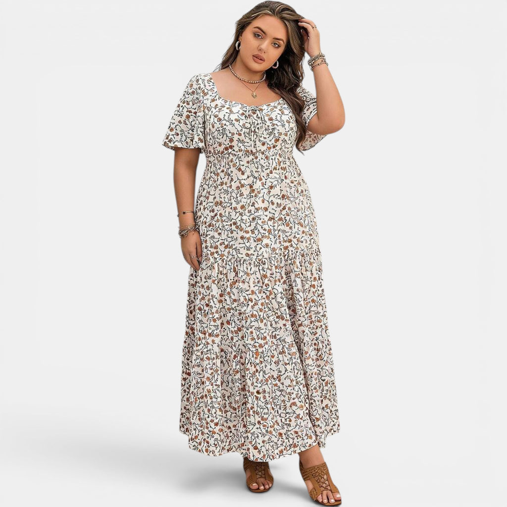 Ellmont London | Women's Floral Maxi Boho Dress for Summer Days
