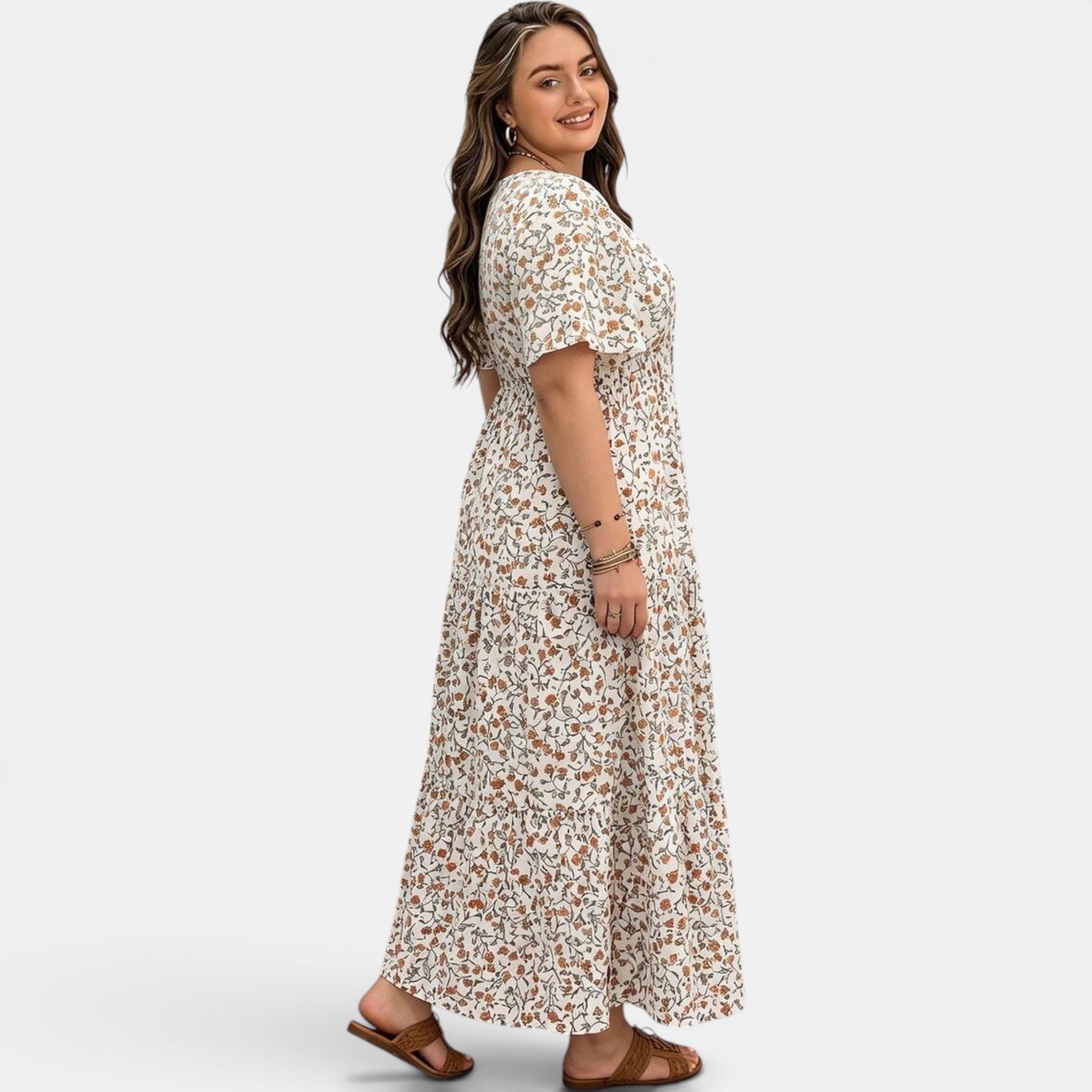 Ellmont London | Women's Floral Maxi Boho Dress for Summer Days