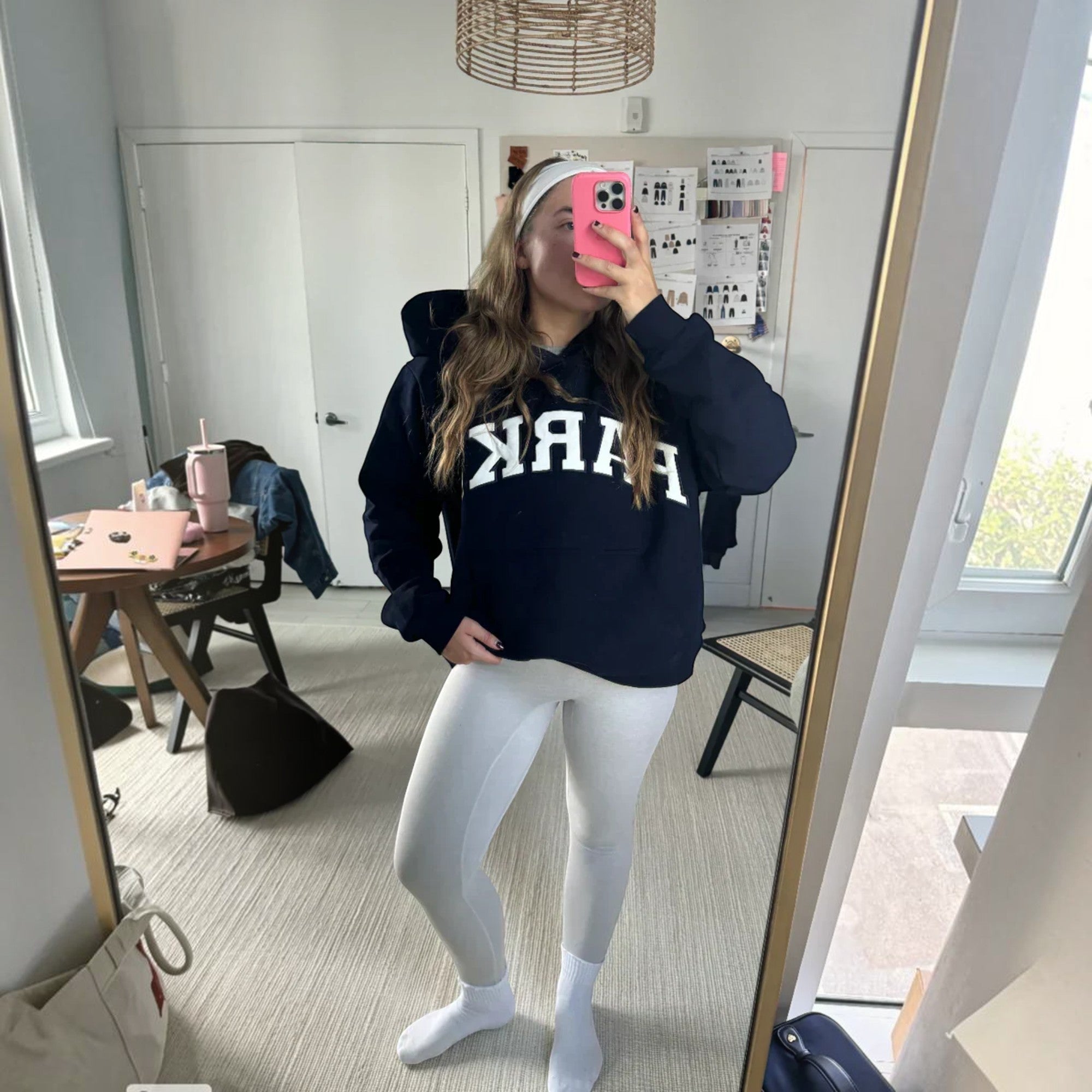 Ellmont London | Women's Varsity Hoodie Soft Fleece Relaxed Fit Everyday Wear
