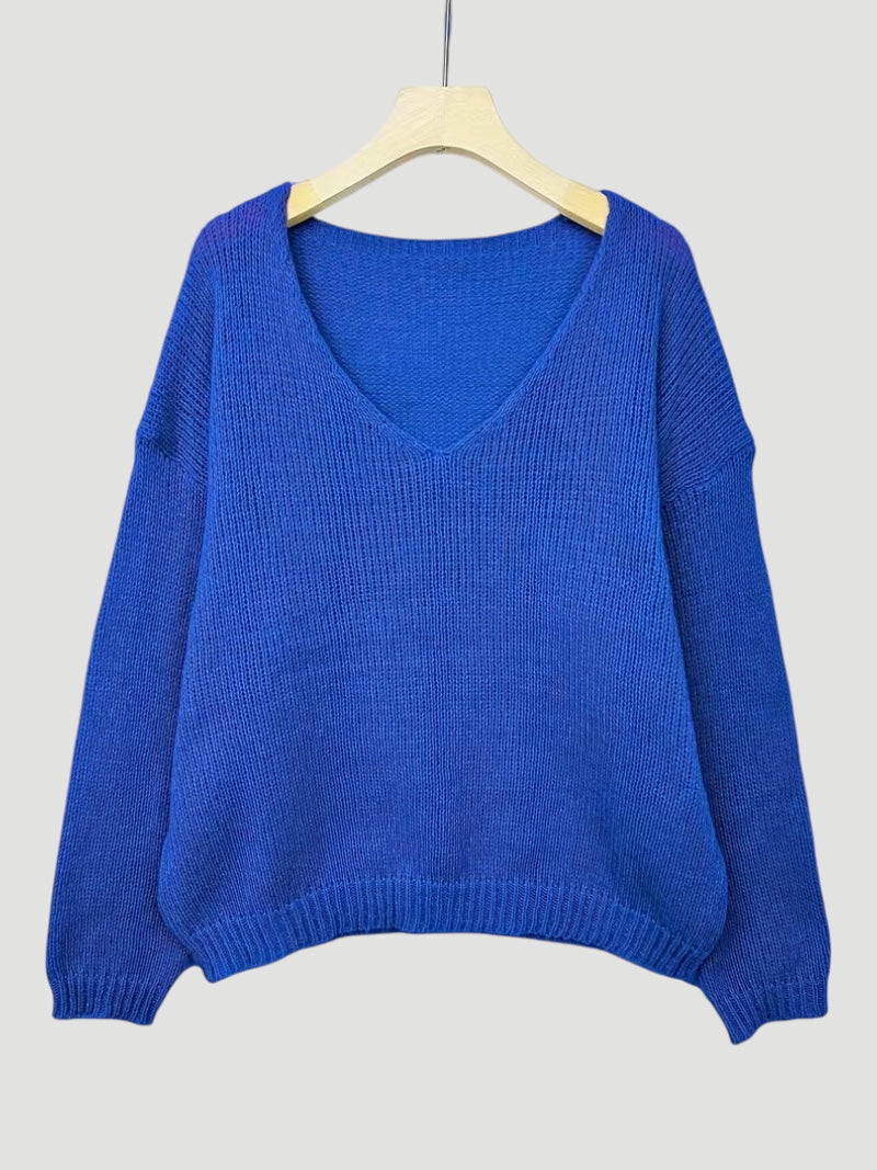 Ellmont London | Women’s Comfortable V-Neck Sweater Everyday