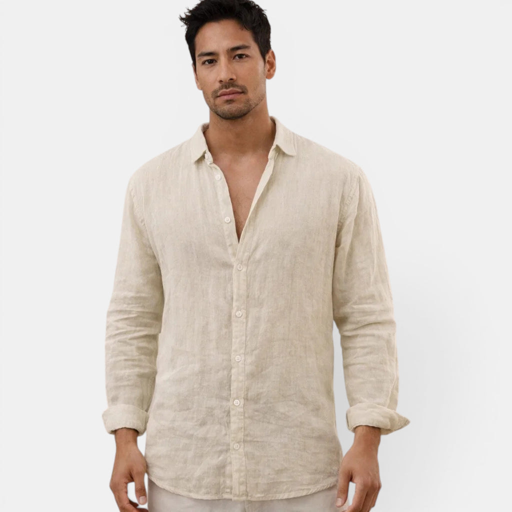 Ellmont London | Men's Breathable Old Money Linen Casual Shirt For Summer